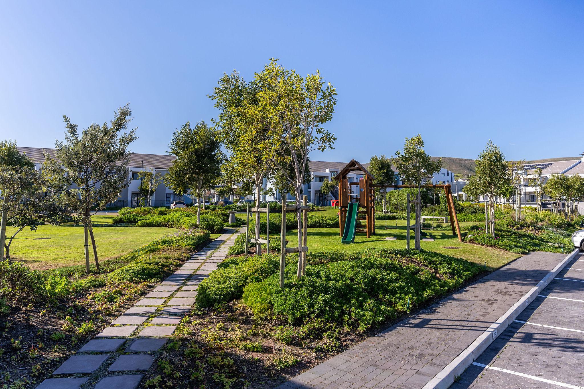 Children's playground in the Quinta Estate communal gardens