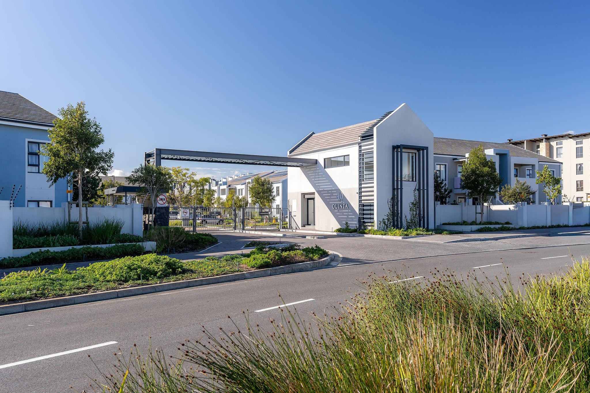 Secure gated entrance to Quinta Estate
