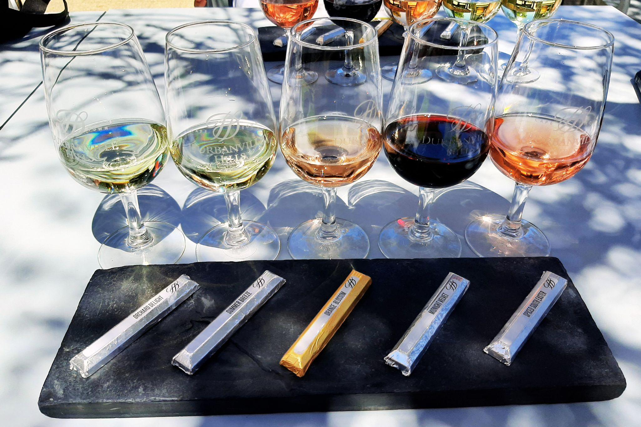 Wine tasting at Durbanville Hills, one of the wine estates near Cape Vine