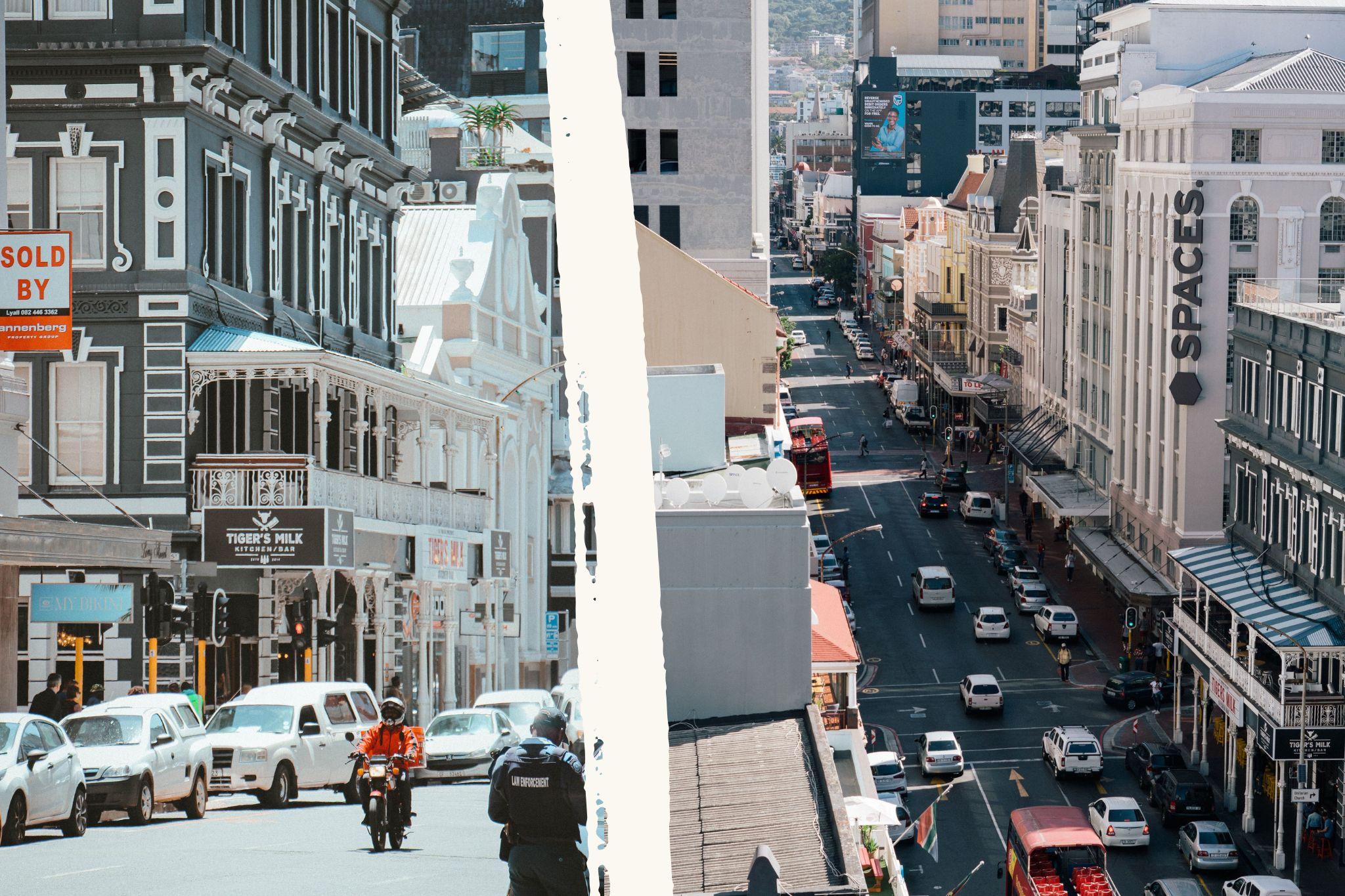 Long Street's restaurants and historic Victorian architecture, close to Centrepark