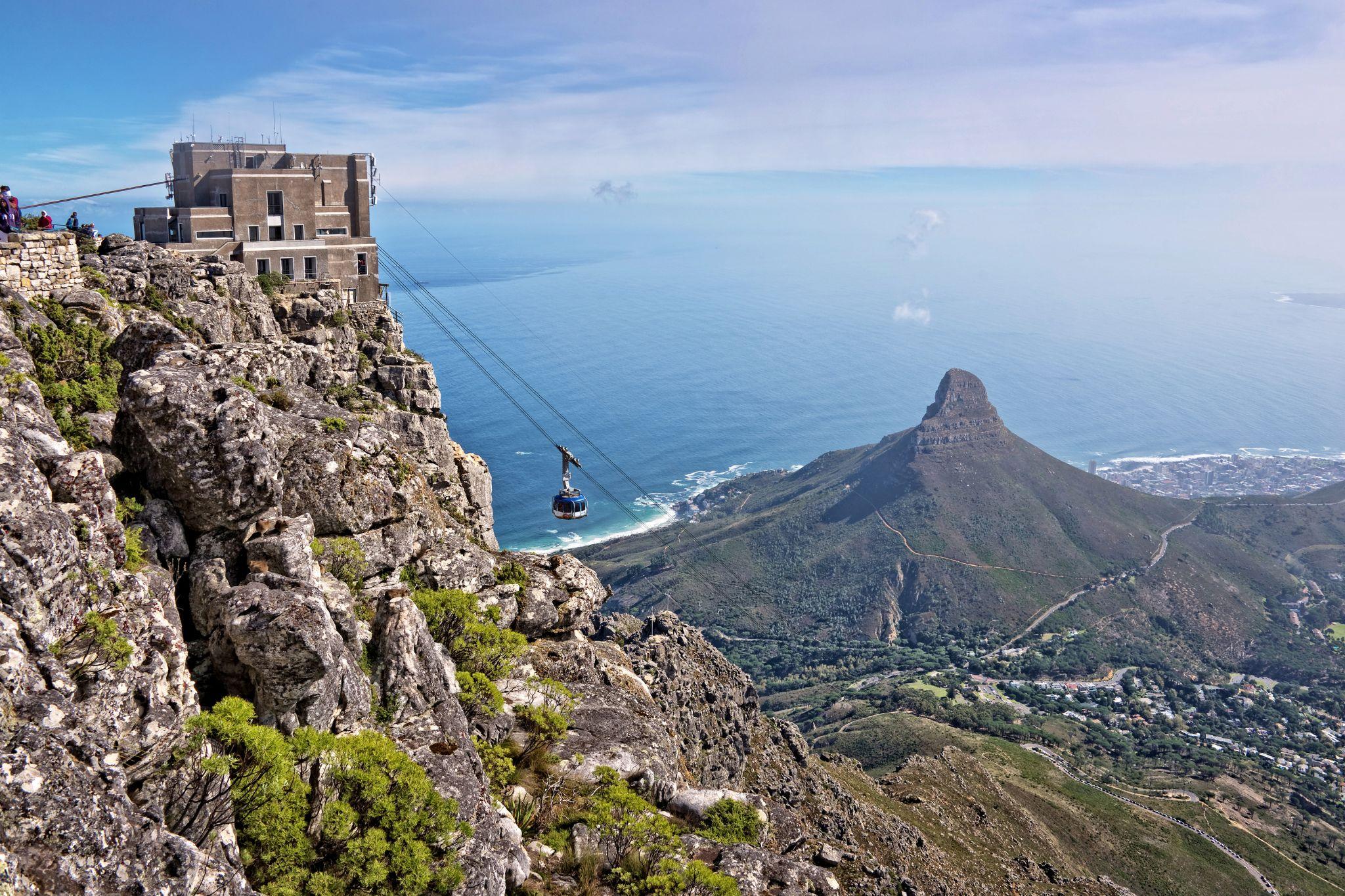 The Table Mountain Cableway upper station, a popular day trip from Centrepark
